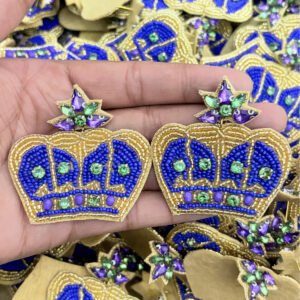 Crown Mardi Grass Earrings